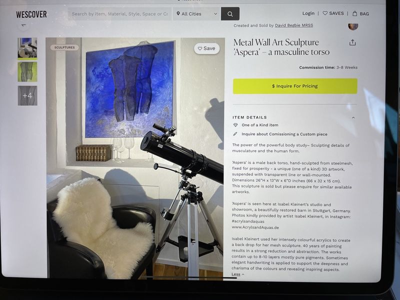 Website-Ansicht von Isabel Kleinert