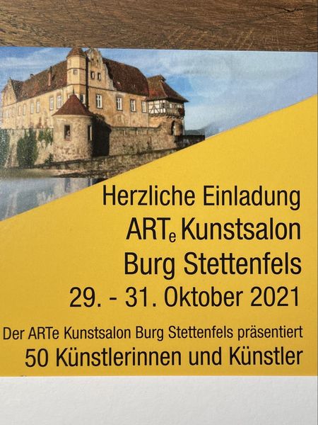Flyer "Einladung zum ARTe Kunstsalon", Isabel Kleinert